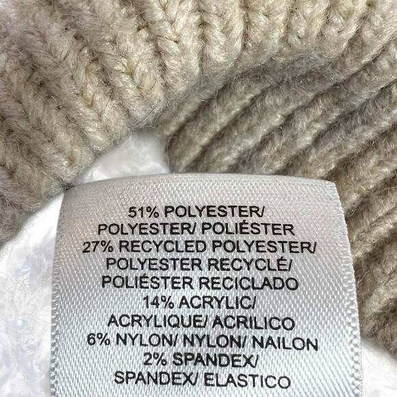 Lucky Brand Geometric Oversized Aztec Sweater Womens M Cream Black Western Cozy - Picture 7 of 7